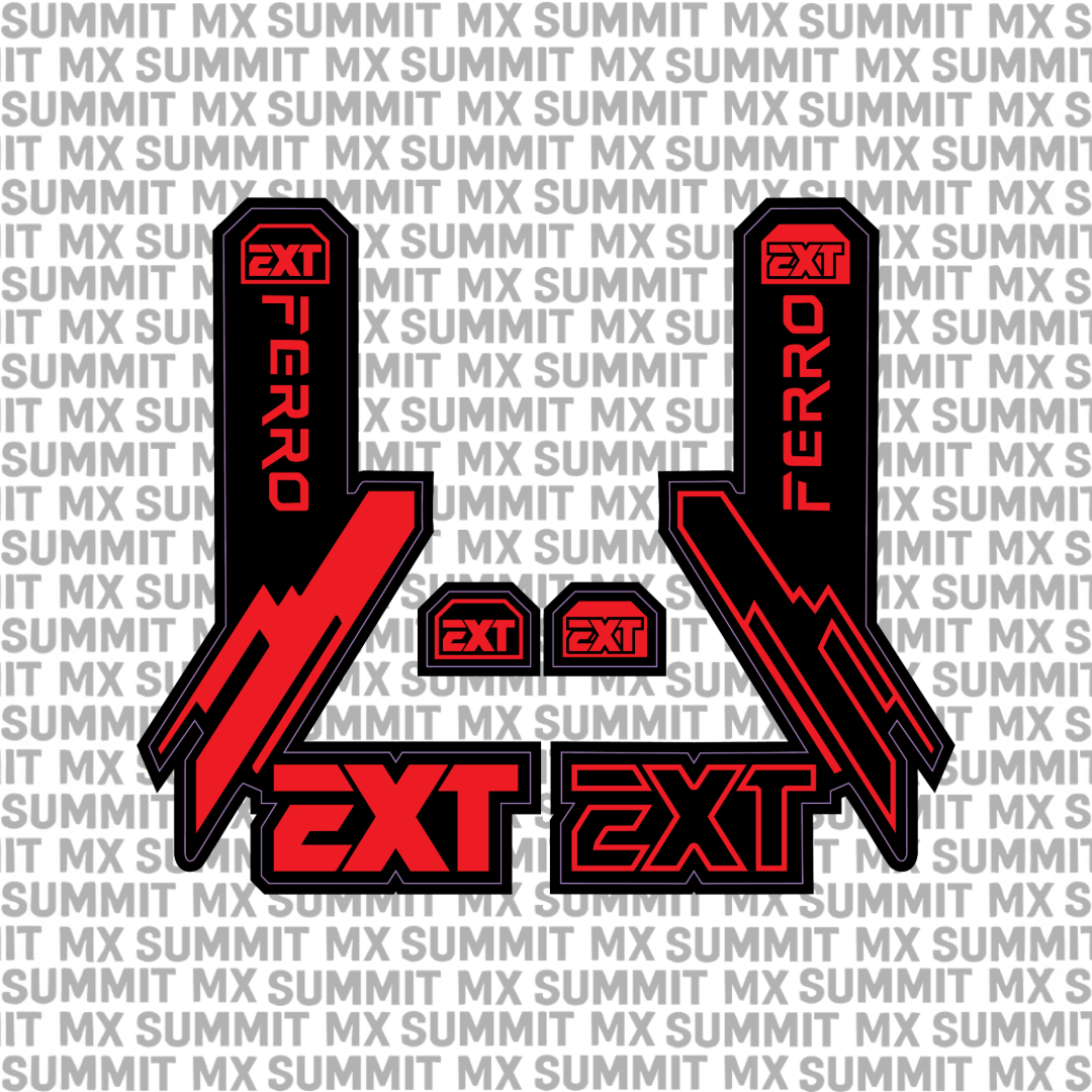 EXT Ferro fork tube decal — color option 3