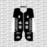 RFloXa Gravitee fork guard decal for Sur-Ron Ultra Bee — finish options