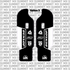 DNM fork guard decal for Sur-Ron Light Bee — finish options