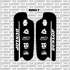 Fastace ALX13RC fork guard decal for Sur-Ron Light Bee — close-up