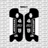 Fastace ALX13RC fork guard decal for Sur-Ron Light Bee — finish options
