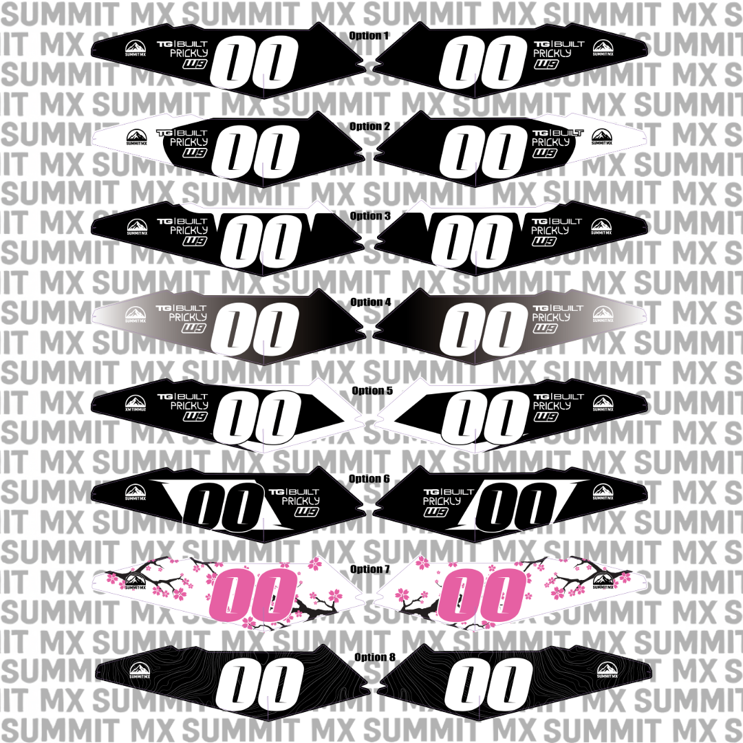 Pre-Designed Surron LBX/E-Ride Pro Side Fender Decals