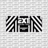 EXT Arma MX shock decal for Sur-Ron Ultra Bee — close-up