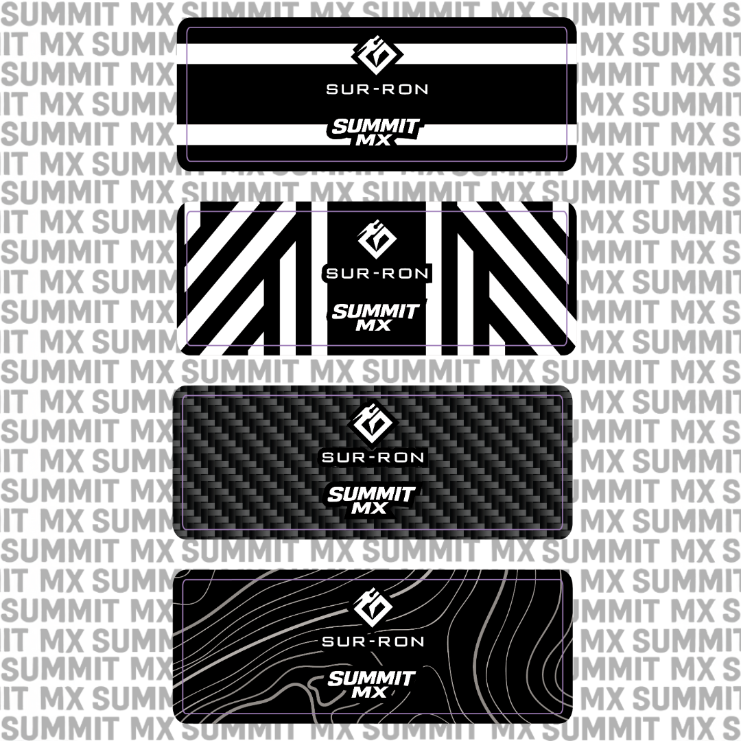 Sur-Ron LBX stock shock decal for Sur-Ron Light Bee — detail