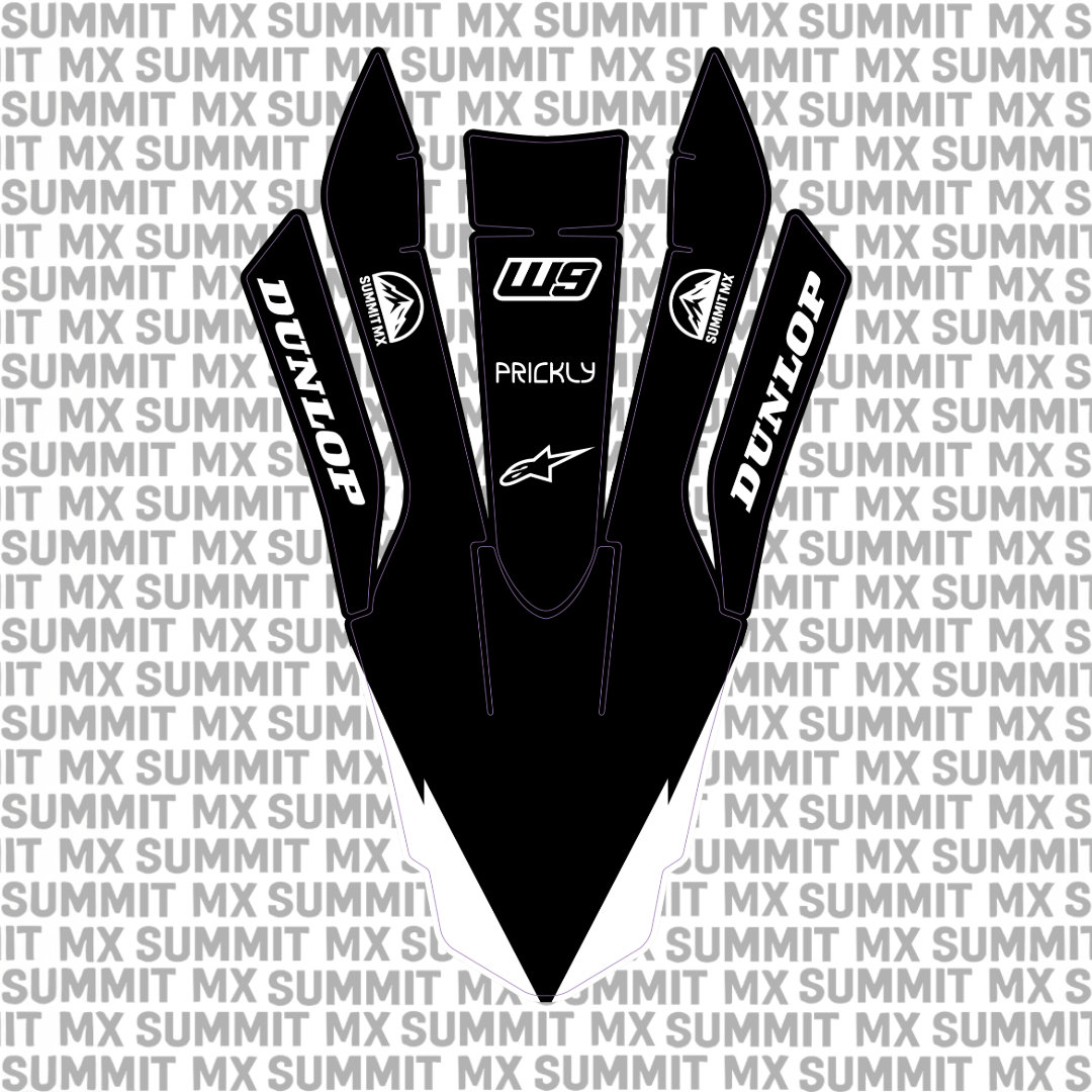 Sur-Ron Ultra Bee front fender decal shown in a gloss finish