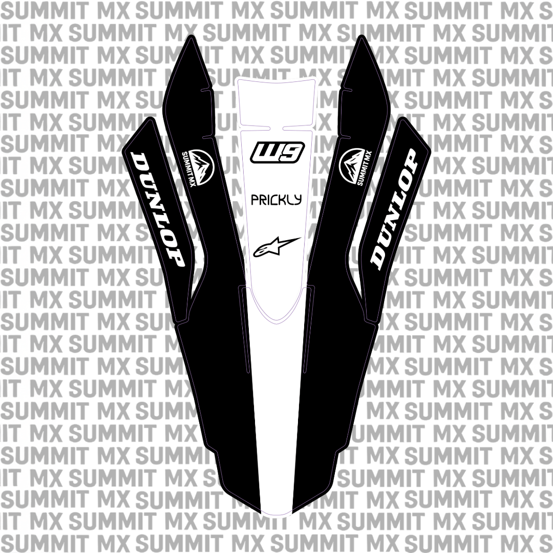Customizable fender graphic with sponsor-style layout for the Ultra Bee