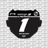 Vertex Number Plate Decal