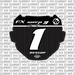 Vertex Number Plate Decal for ODI