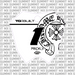 Chrome Hearts Number Plate Decal (Inverted) for RTR