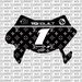 LouisVuitton Number Plate Decal for Sur-Ron Ultra Bee