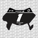 Vertex Number Plate Decal for Sur-Ron Ultra Bee