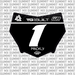 Ridgeline Number Plate Decal for Motocutz