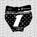 LouisVuitton Number Plate Decal for KTM 65