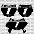 Ridgeline Number Plate Decal