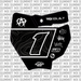Switchback Number Plate Decal for KTM 65