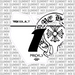 Chrome Hearts Number Plate Decal (Inverted) for KTM 65