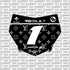 LouisVuitton Number Plate Decal