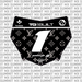 LouisVuitton Number Plate Decal for Motocutz