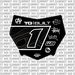 Switchback Number Plate Decal for Motocutz