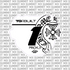 Chrome Hearts Number Plate Decal (Inverted)