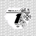Chrome Hearts Number Plate Decal (Inverted) for ODI