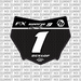 Vertex Number Plate Decal for Motocutz
