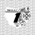 Chrome Hearts Number Plate Decal (Inverted)