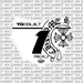 Chrome Hearts Number Plate Decal (Inverted) for Motocutz