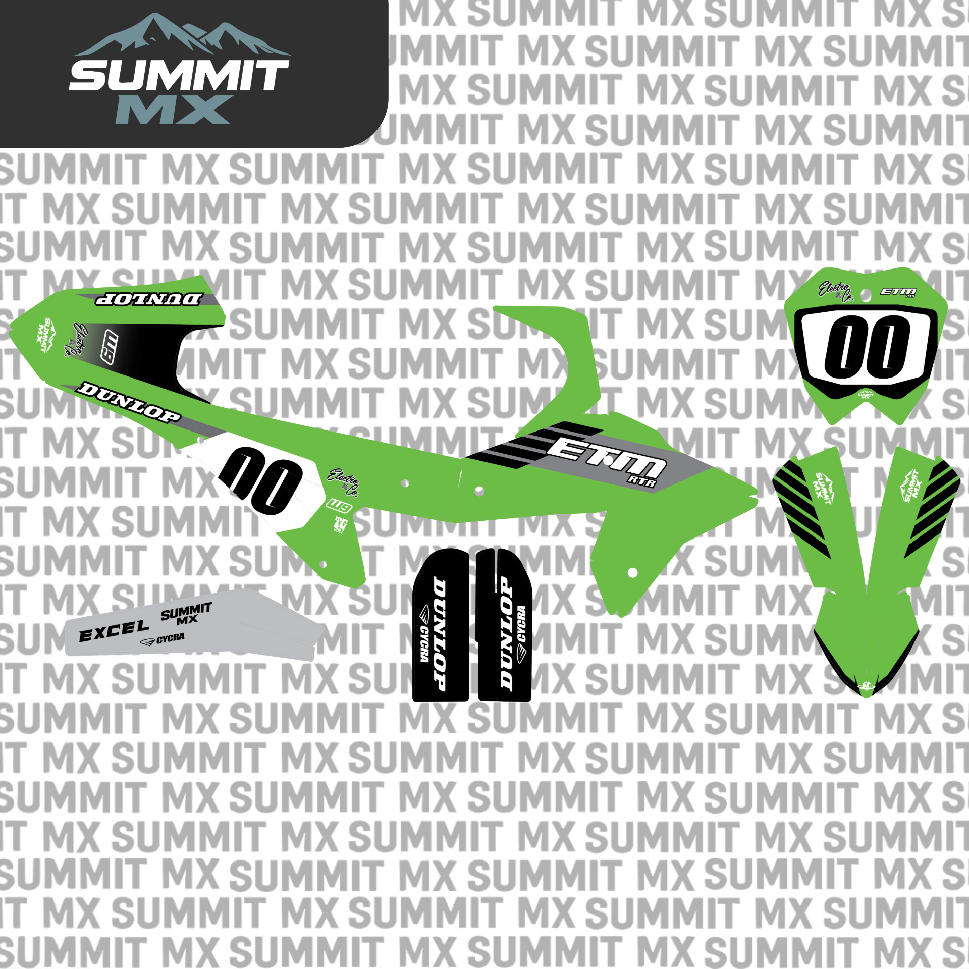 ETM RTR graphics kit Kawi style layout detail