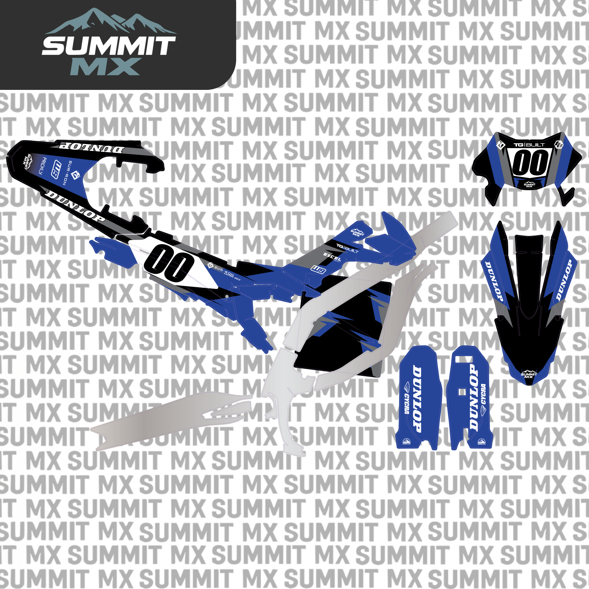 Sur-Ron Ultra Bee moto graphics kit in Yamaha style
