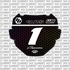 Hex Number Plate Decal