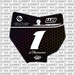 Hex Number Plate Decal for KTM 85