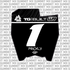 Ridgeline Decal for Talaria Komodo Number Plate