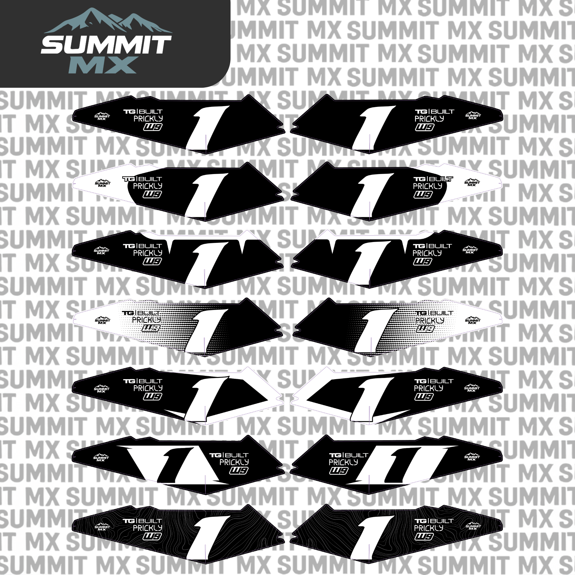 Pre-Designed Surron LBX/E-Ride Pro Side Fender Decals