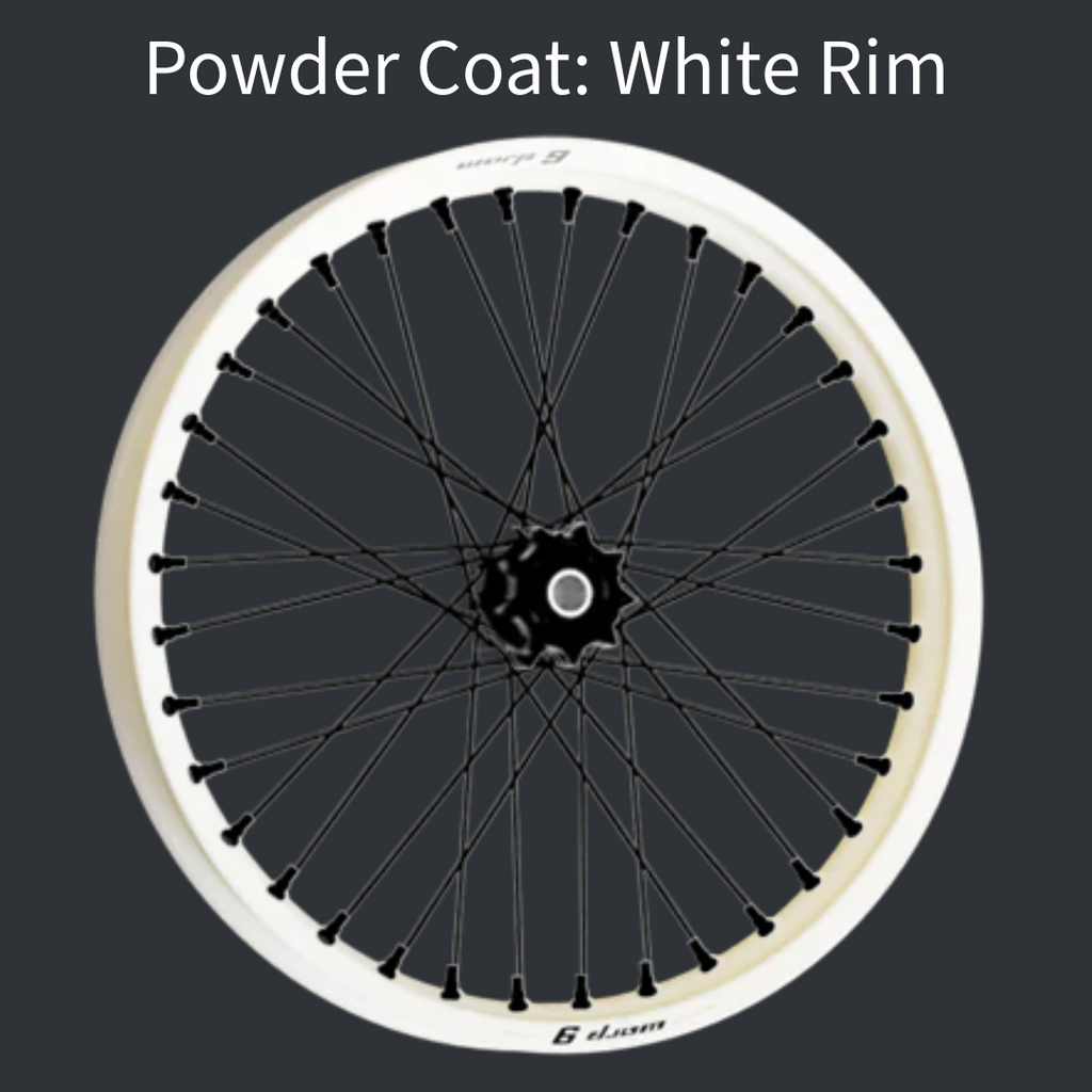 Warp 9 custom wheels for Surron and Talaria — anodized rim colors