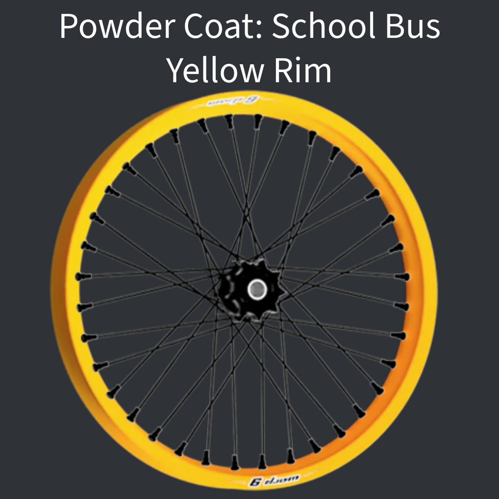 Warp 9 custom wheel set for Talaria — off-road configuration