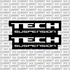 Tech fork tube decal for e-moto — installed view