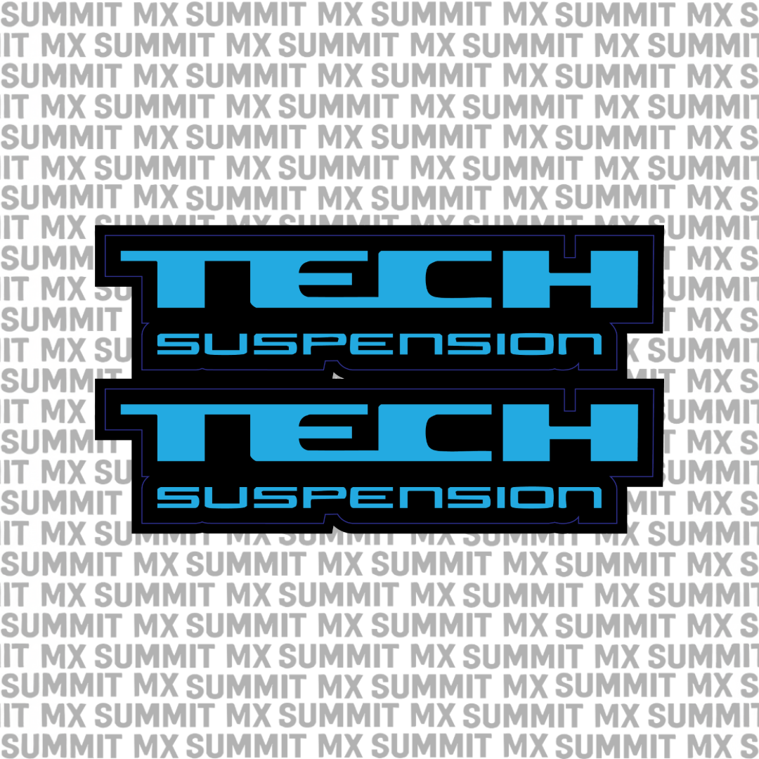 Tech fork tube decal — color option 2