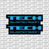 Tech fork tube decal — color option 2