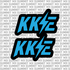 KKE fork tube decal — color option 6