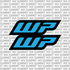 WP fork tube decal for Sur-Ron Ultra Bee — close-up