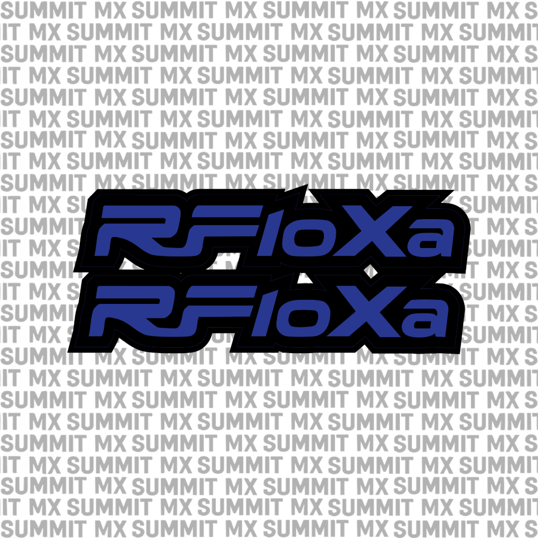 RFloXa fork tube decal for Sur-Ron Ultra Bee — chrome finish