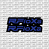 RFloXa fork tube decal for Sur-Ron Ultra Bee — chrome finish