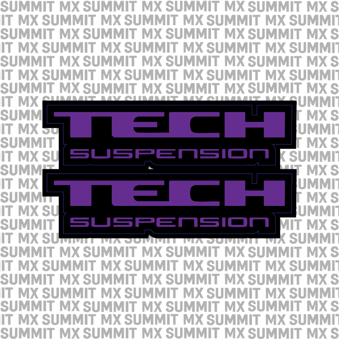 Tech fork tube decal — color option 1