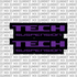 Tech fork tube decal — color option 1