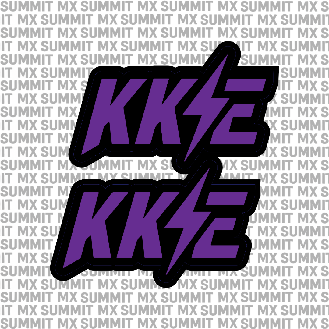 KKE fork tube decal — color option 2