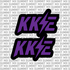 KKE fork tube decal — color option 2