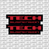Tech fork tube decal — color option 6