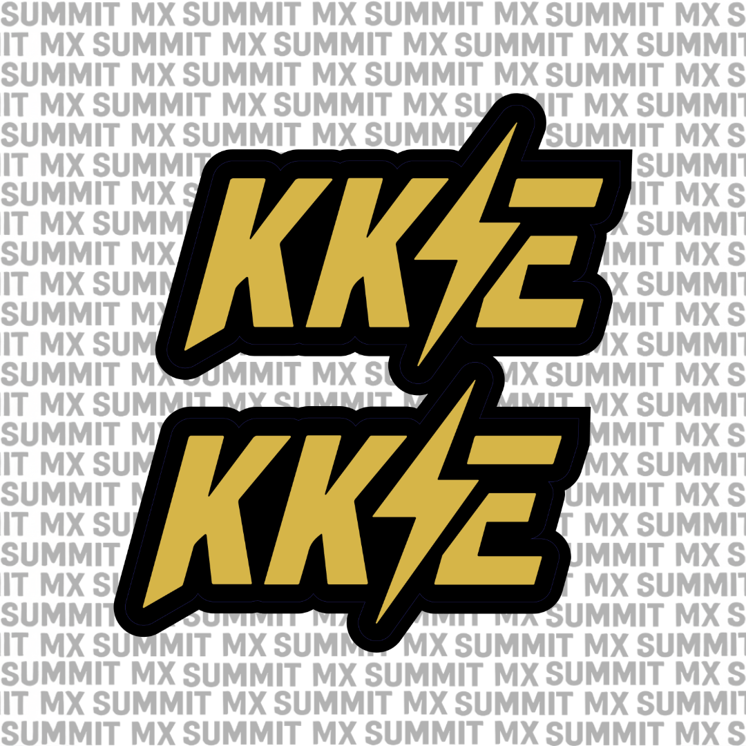KKE fork tube decal — color option 1