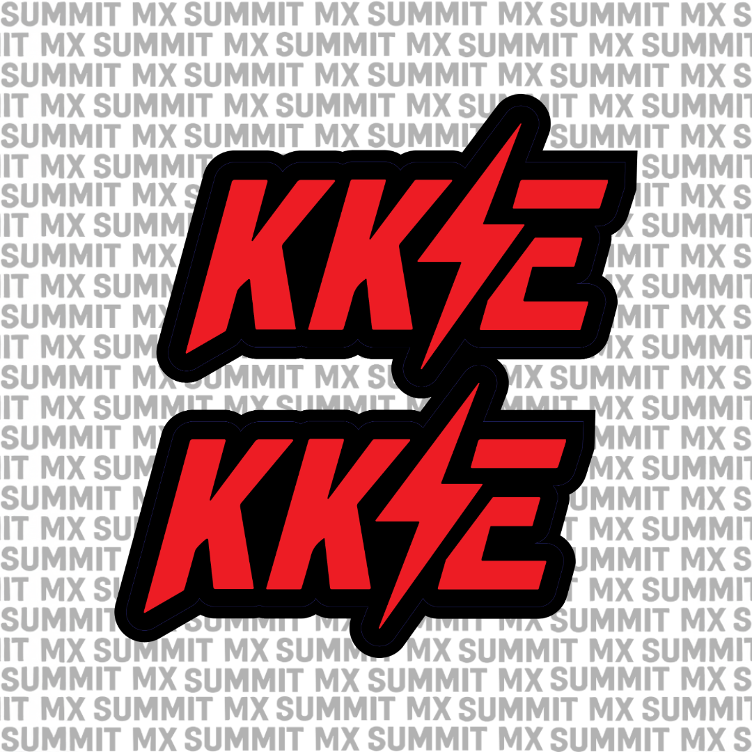 KKE fork tube decal — color option 3